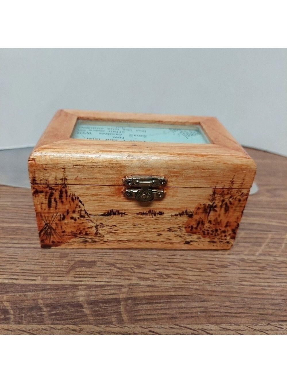 Wayne Bally 2003 Handcrafted Wooden Keepsake Box